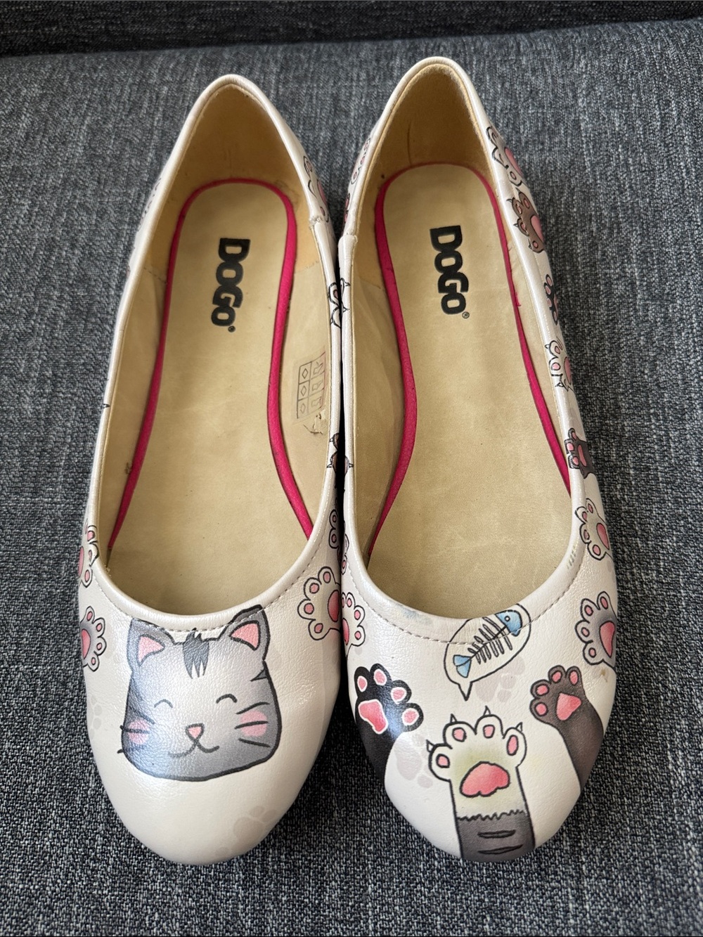 DOGO Vegan Cat themed flats